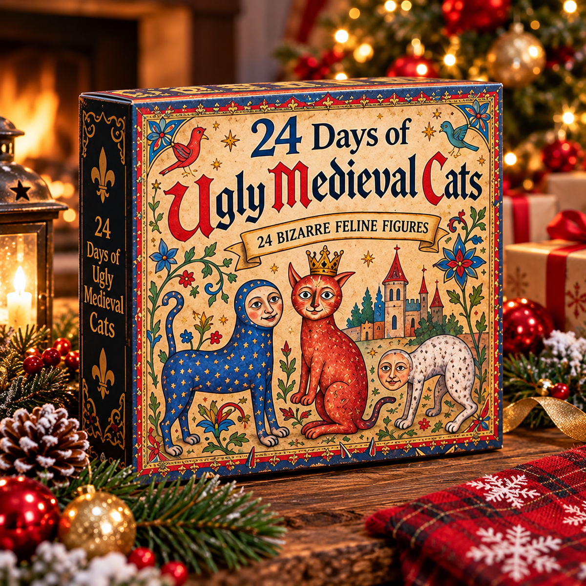 Kletshuts™ MedievalCats - 24 Dage Middelalderlige Underlige Katte Juleoverraskelse Adventskalender