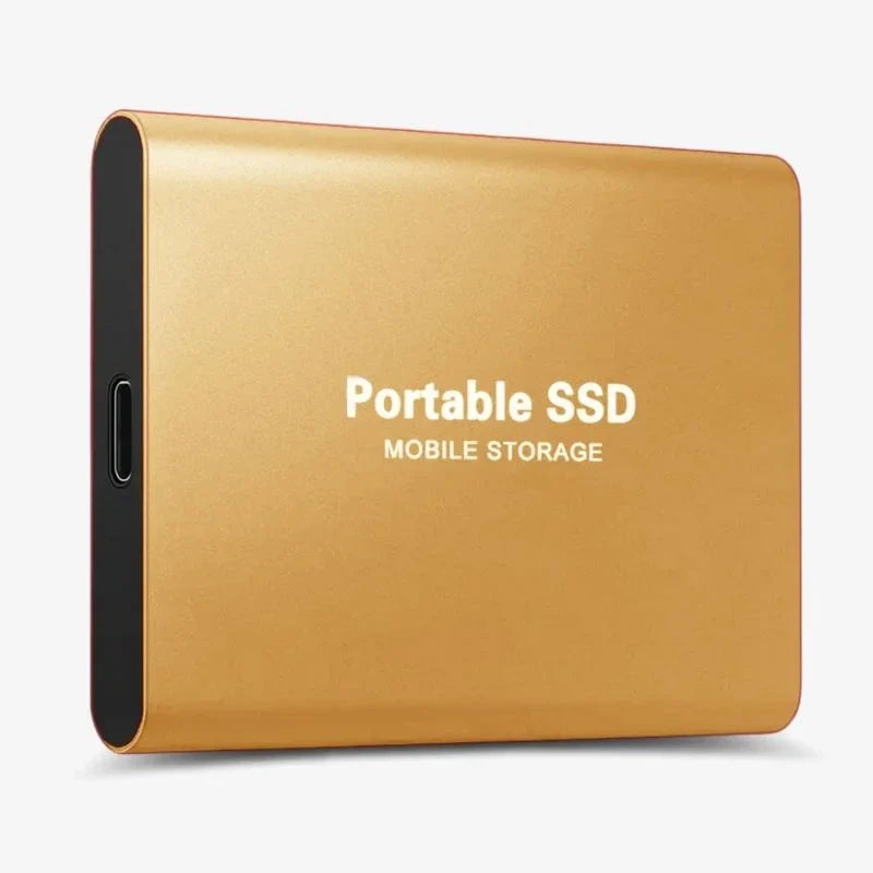 Ekstern SSD-harddisk – Bærbar USB-harddisk i aluminiumskabinet