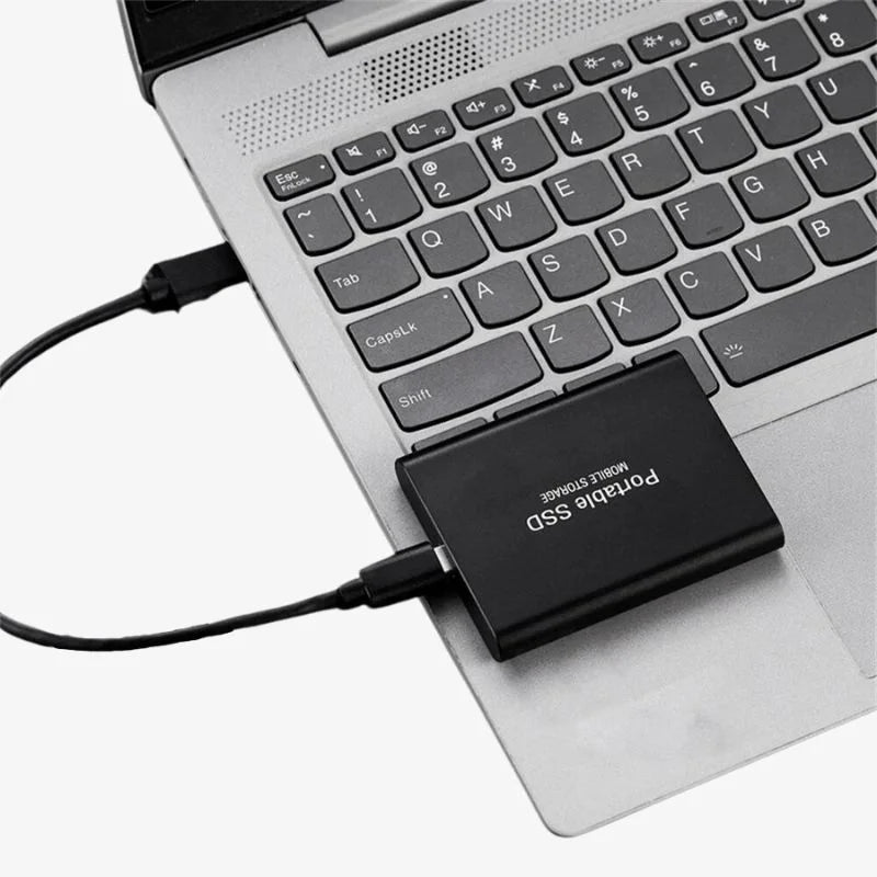 Ekstern SSD-harddisk – Bærbar USB-harddisk i aluminiumskabinet