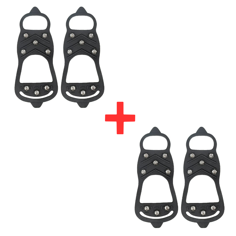 ShoeGrips 1+1 GRATIS: Holdbare Anti-Skrid Sikker Udendørs Gå-Sko Grips