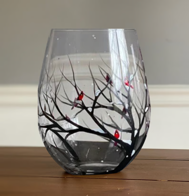 SeasonsGlass - Fire  Årstider Træ Vin Glas