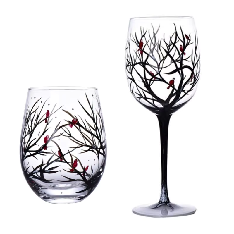 SeasonsGlass - Fire  Årstider Træ Vin Glas