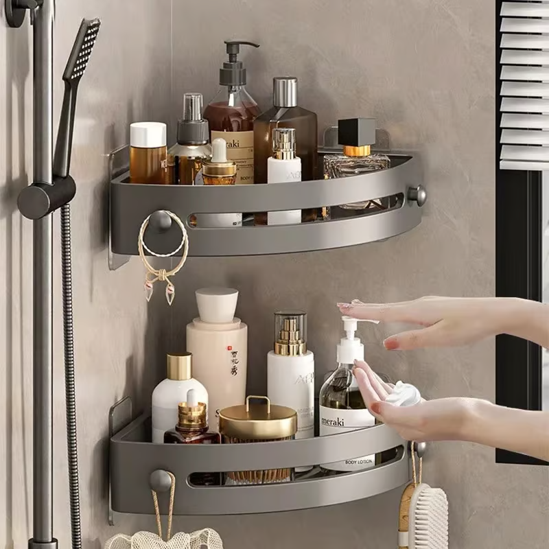 GlideHold® TriangleShelf: Punch Gratis Corrner Trekant Hylde