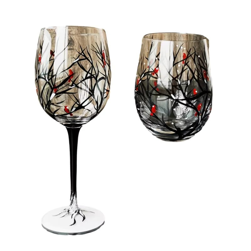 SeasonsGlass - Fire  Årstider Træ Vin Glas