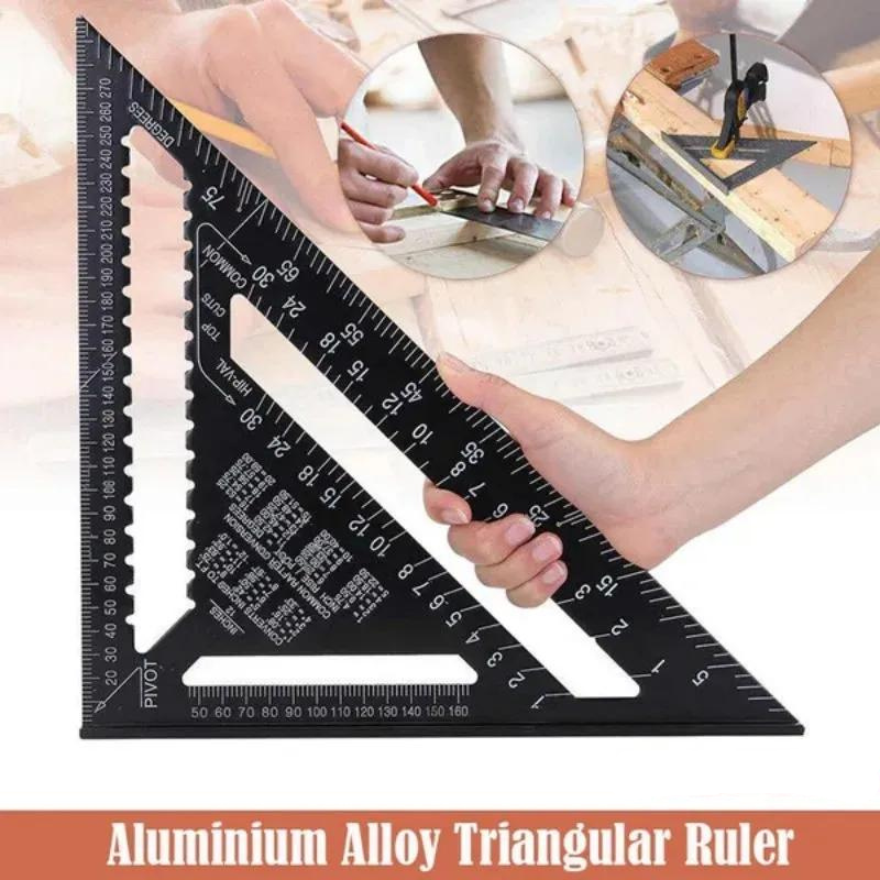 TriangleRuler - Aluminium Legering Trekant Lineal Til Træbearbejdning