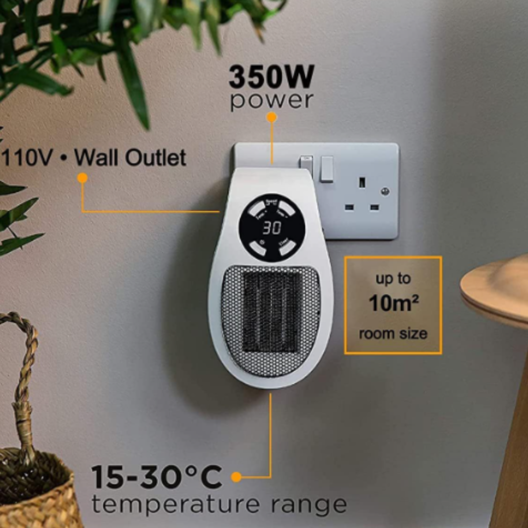 HeaterFan - Bærbar Elektrisk Varmeapparat Ventilator