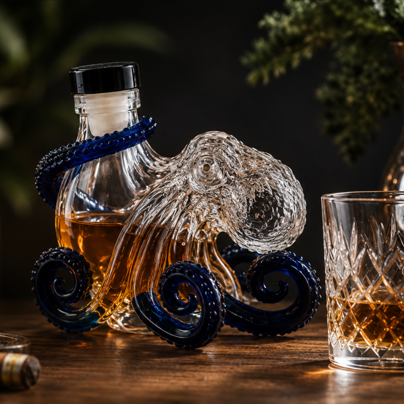 KrakenBottle™ - Kraken Blæksprutte Formet Udgave Likør Glas Flaske