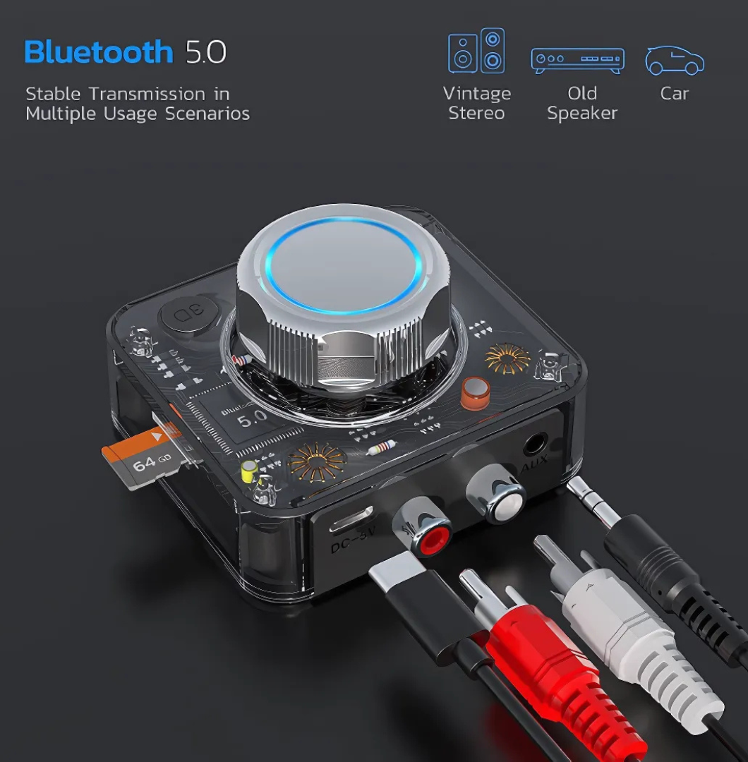 BluetoothReceiver - Trådløs Bluetooth 5.0 Audio RCA-Modtager