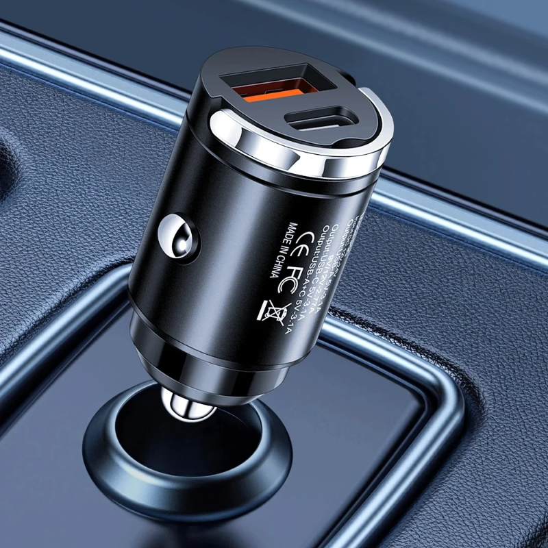 CarAdapter 1+1 GRATIS: Mini Universel Opladning Bil Mellemstykke