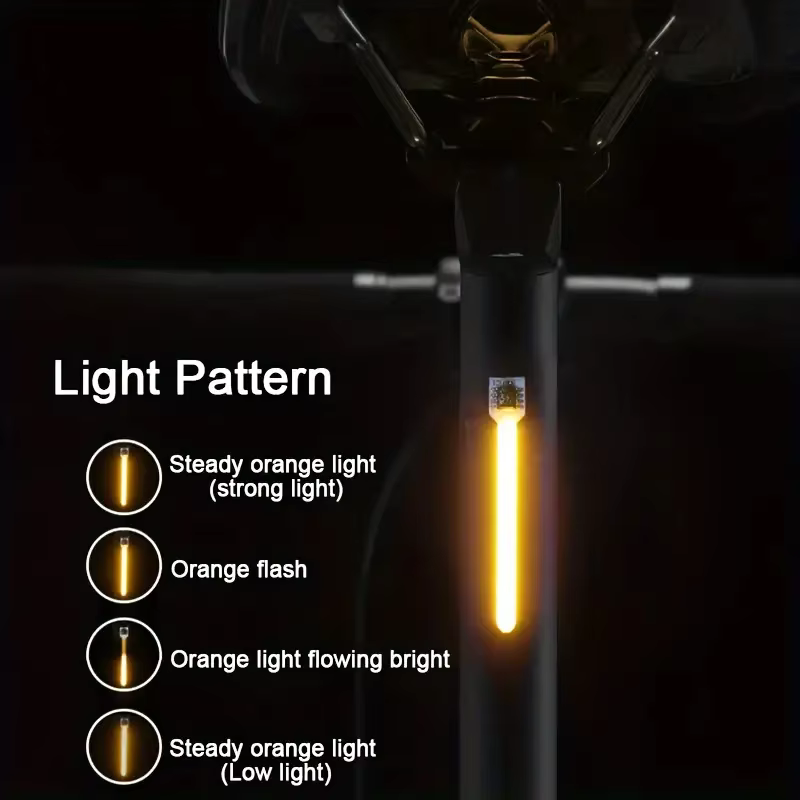Ledsen™ GlowLight - Genopladelig Cykel Bagpå Lys Rør