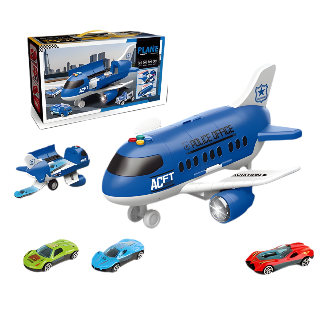 Kletshuts™ VehicleCarrier: Kæmpe Fly Transport Køretøjsholder Legetøj Sæt