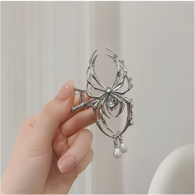 Rose® HairClaw 1+1 GRATIS: Stilfuld Gotisk Edderkop Design Hårklo Klemme Tilbehør