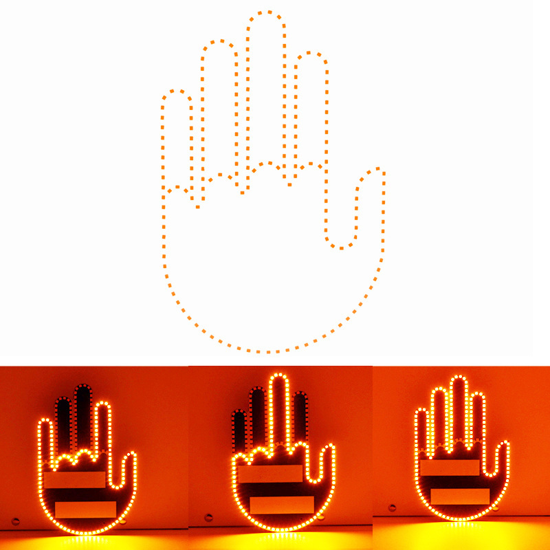 Ledsen™ SignLight: Bil Bagvindue LED Skilt Lys Display
