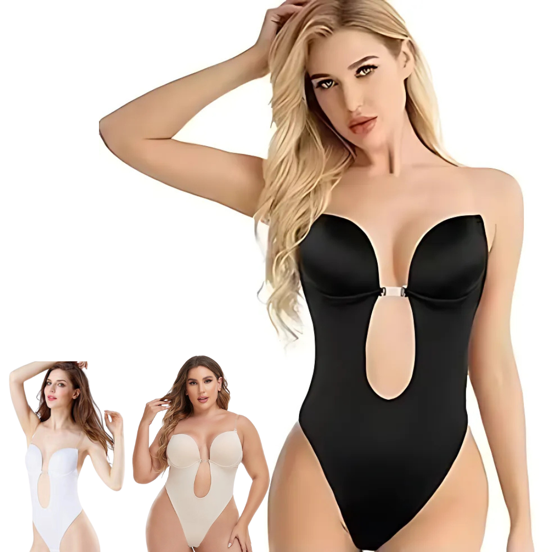 Icone™ SeamlessBodysuit: Lavt Snit Sømløs Bodysuit Shapewear