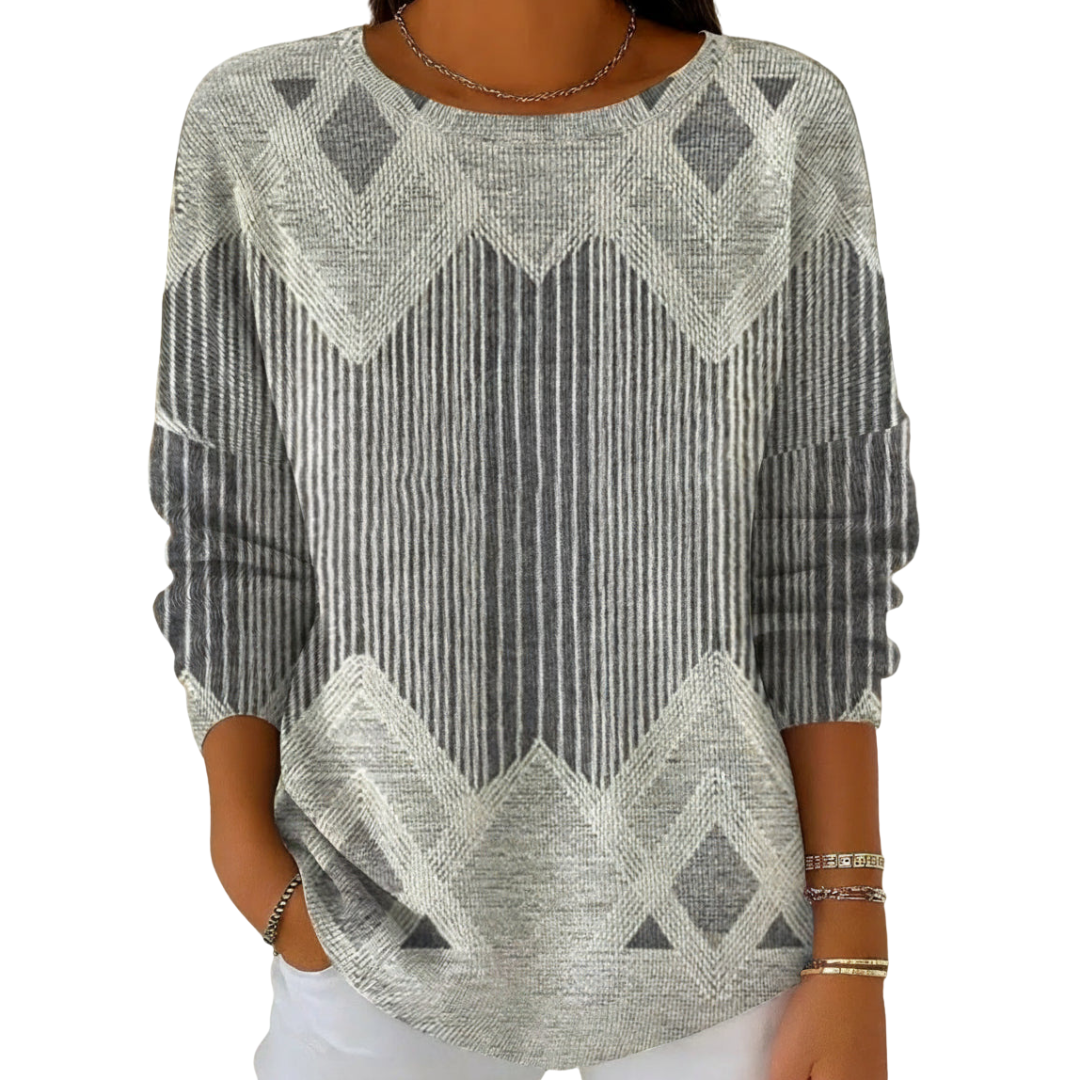 Icone™ VintageTop: Klassisk Kvinders Top Vintage Stil Daglig Brug