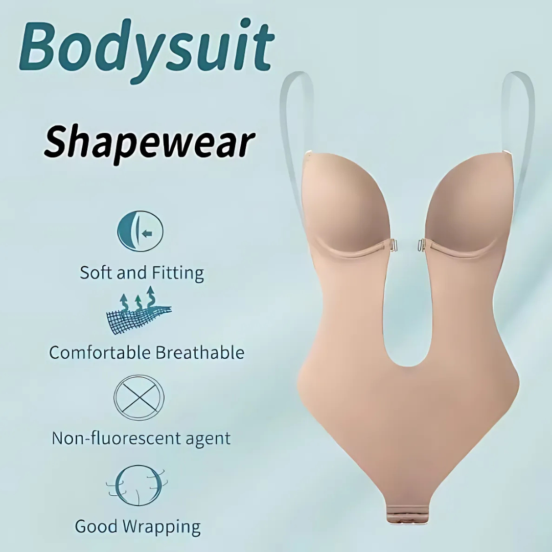 Icone™ SeamlessBodysuit: Lavt Snit Sømløs Bodysuit Shapewear