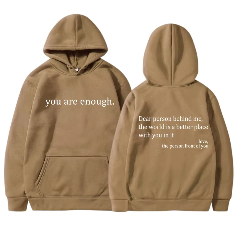 Icone™ DearHoodie: Hættetrøje Med Budskabsprint På For Og Bagside