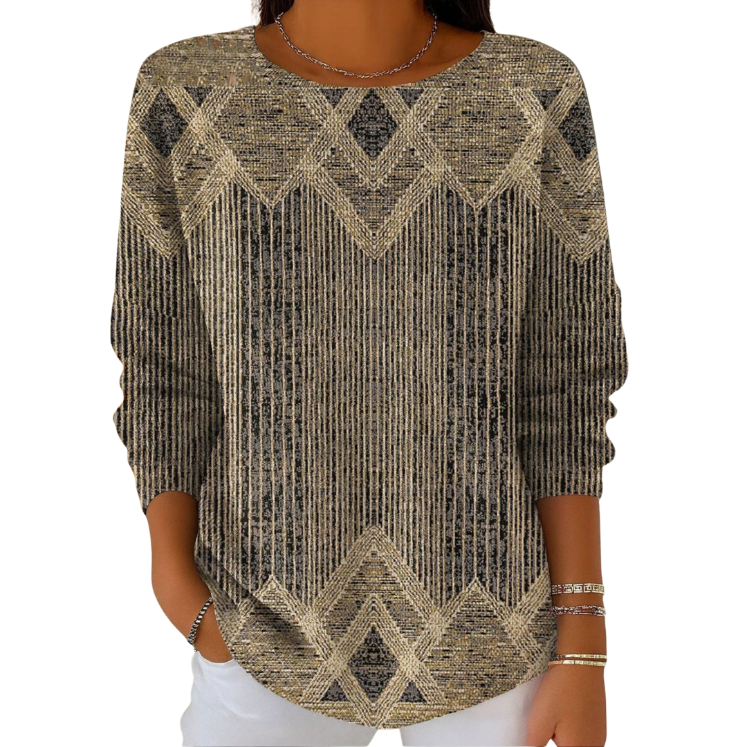 Icone™ VintageTop: Klassisk Kvinders Top Vintage Stil Daglig Brug