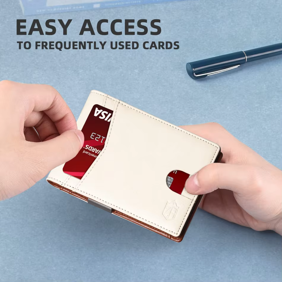 Icone™ SlimWallet: Ultra Slank Og Sikker RFID Læder Pung Til Mænd