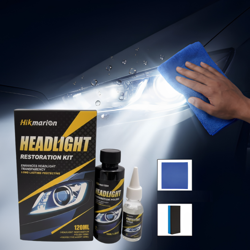 HeadlightShine: Bilforlygter Rengørings- Og Glansgenoprettelsessæt