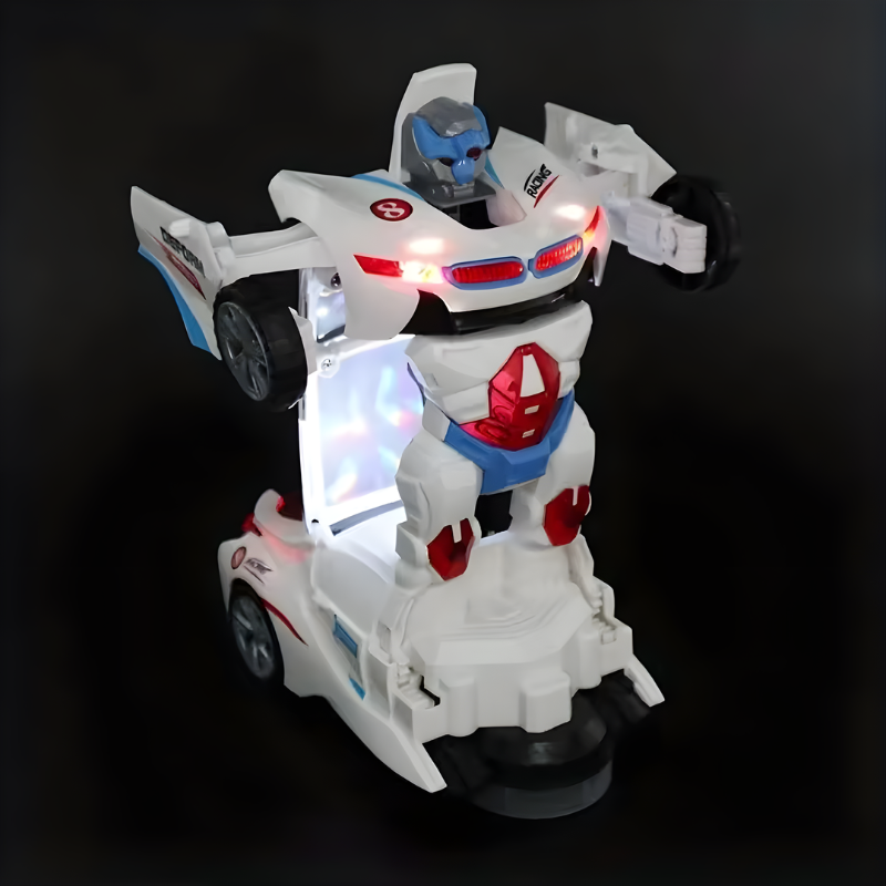 Kletshuts™ TransformerCar: Højtydende Bil-Til-Robot 2-I-1 Transformer Billegetøj