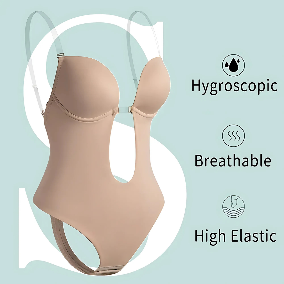 Icone™ SeamlessBodysuit: Lavt Snit Sømløs Bodysuit Shapewear