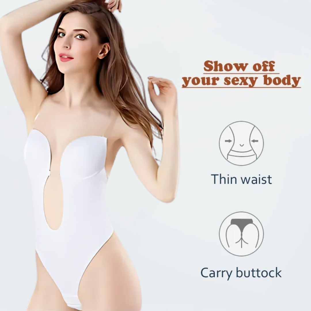 Icone™ SeamlessBodysuit: Lavt Snit Sømløs Bodysuit Shapewear