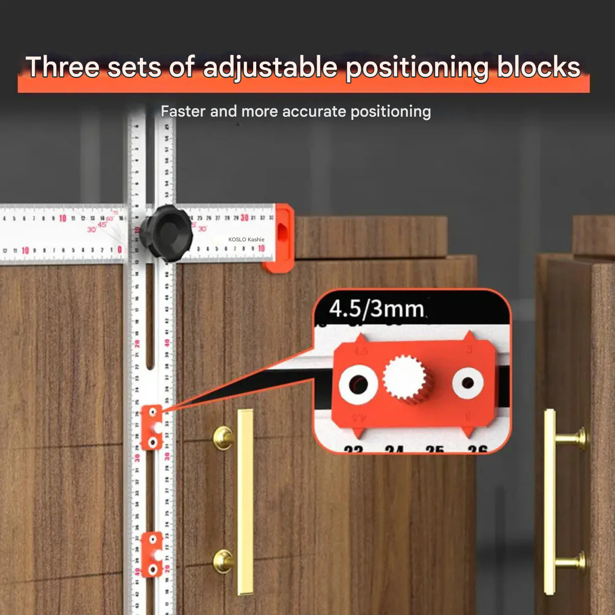 DrillRuler - 2 i 1 Boremaskine Positionering Lineal