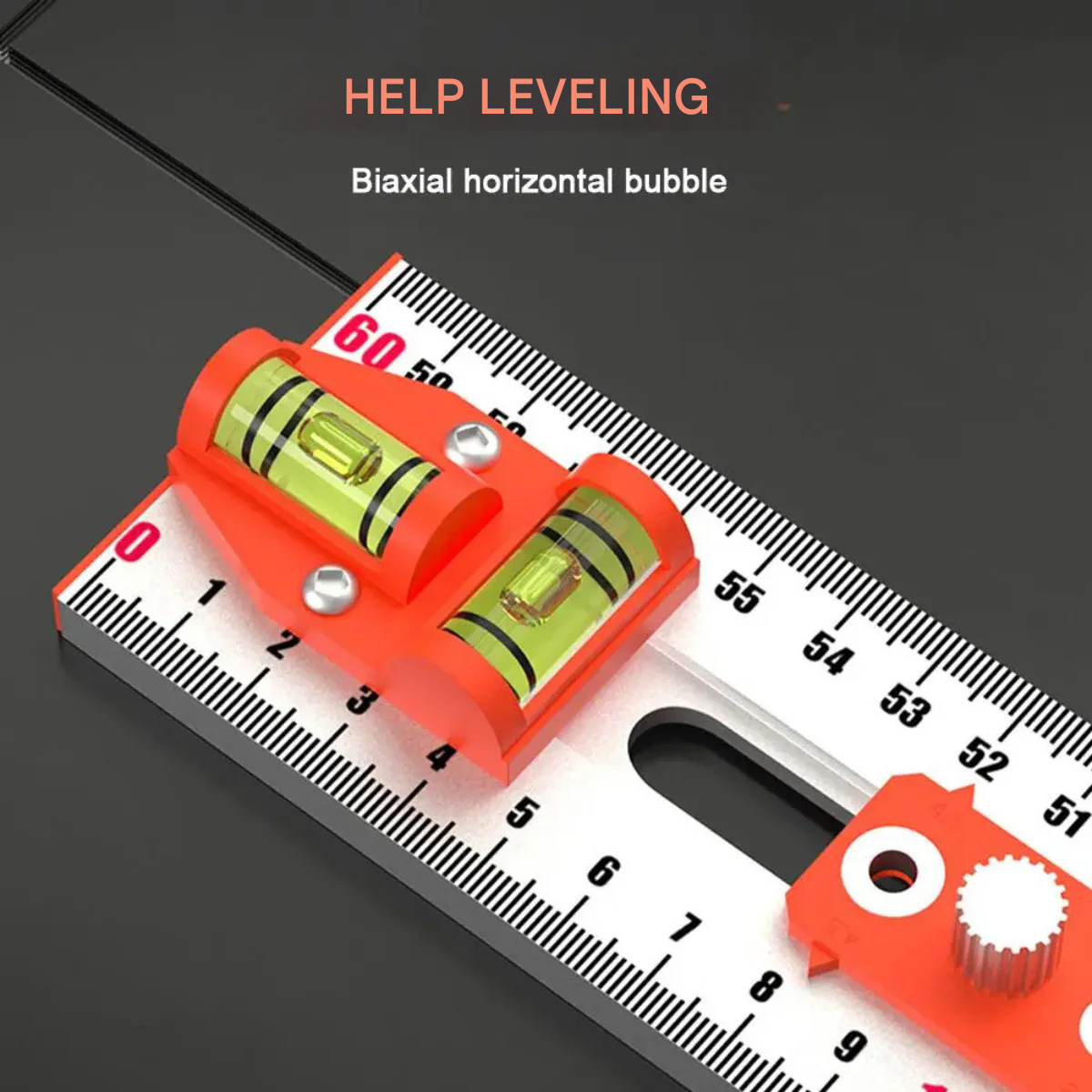 DrillRuler - 2 i 1 Boremaskine Positionering Lineal