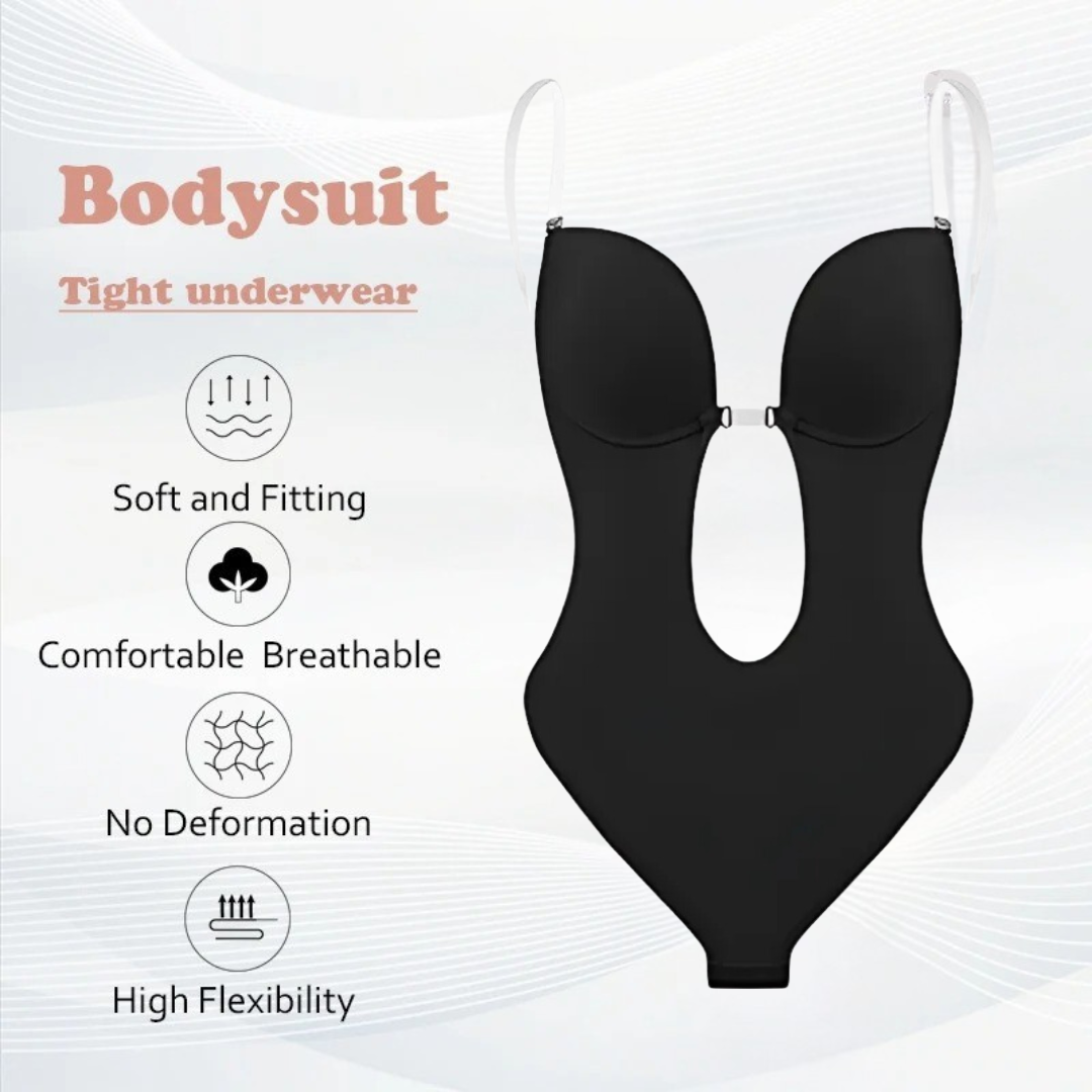 Icone™ SeamlessBodysuit: Lavt Snit Sømløs Bodysuit Shapewear