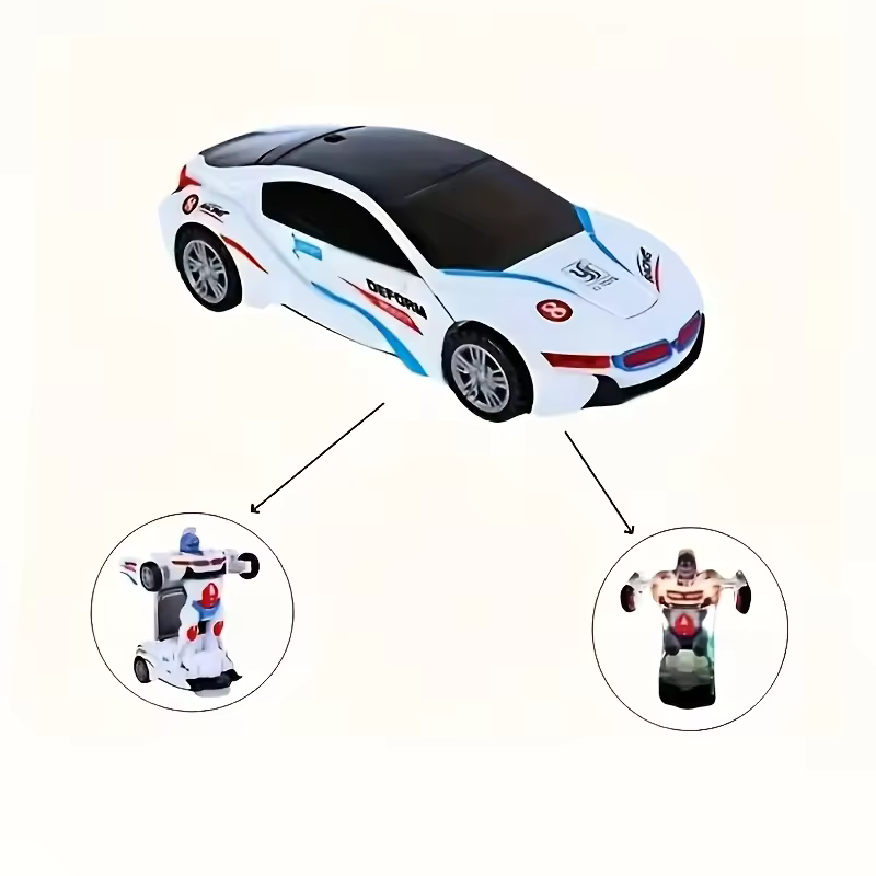 Kletshuts™ TransformerCar: Højtydende Bil-Til-Robot 2-I-1 Transformer Billegetøj