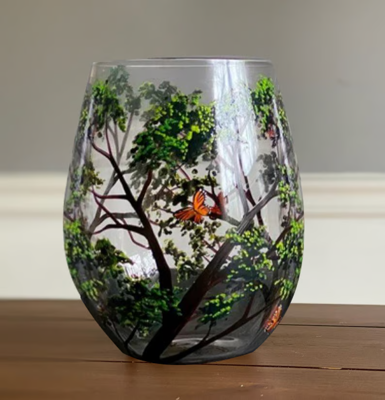 SeasonsGlass - Fire  Årstider Træ Vin Glas