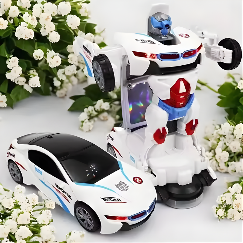 Kletshuts™ TransformerCar: Højtydende Bil-Til-Robot 2-I-1 Transformer Billegetøj