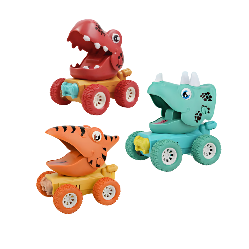 Kletshuts™ DinosaurToy: Sjovt Og Let Træk Tilbage Design Bil Dinosaur Legetøj