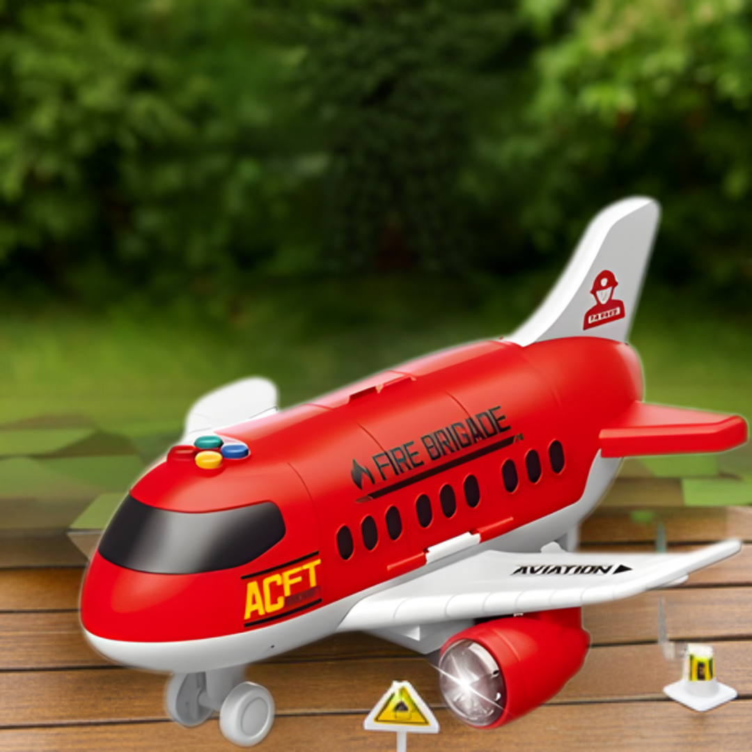 Kletshuts™ VehicleCarrier: Kæmpe Fly Transport Køretøjsholder Legetøj Sæt