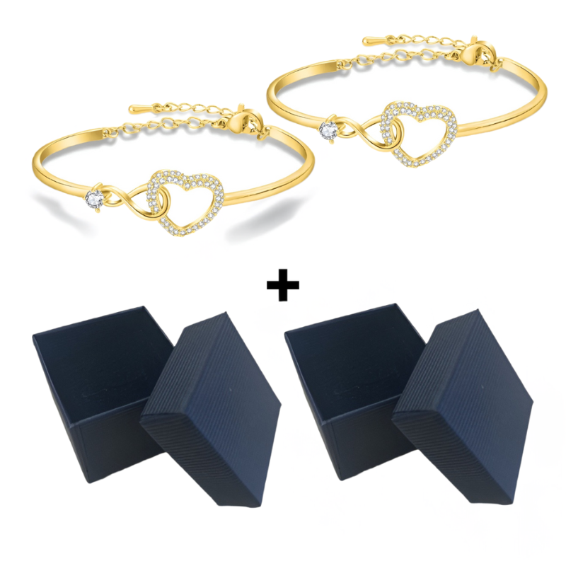 Jewelance™ HeartBracelet 1+1 GRATIS: Moderne Elegant Uendelighed Hjerte Armbånd