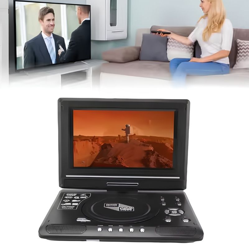 PortableDVD: Genopladelig Bærbar DVD-Filmafspiller