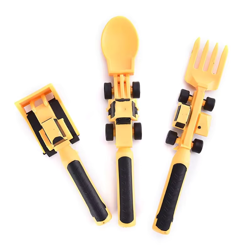 Kletshuts™ CarCutlery: Børn Konstruktion Bestik Sæt