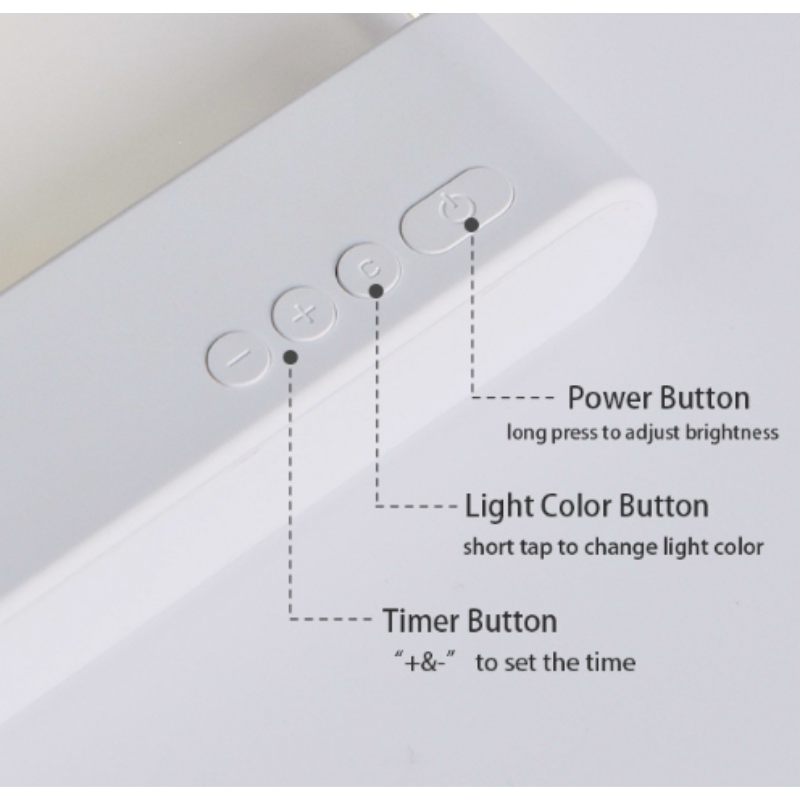 Ledsen™ ReadingLight: Genopladeligt Bærbart LED Nat Bog Læsning Lys