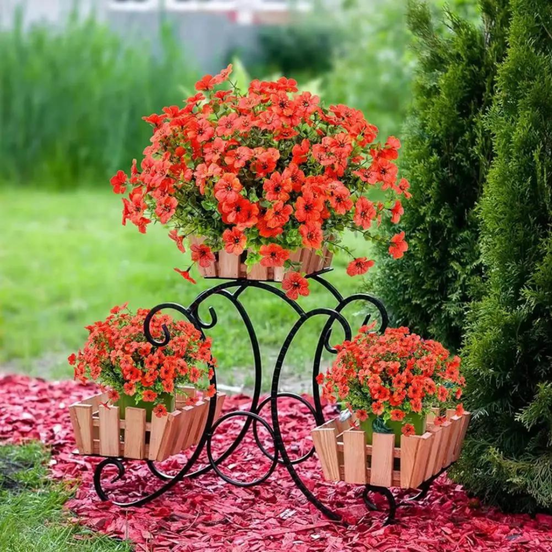 Globetrek° ArtificialFlowers 1+1 GRATIS: Udendørs og Indendørs Kunstige Blomster Planter