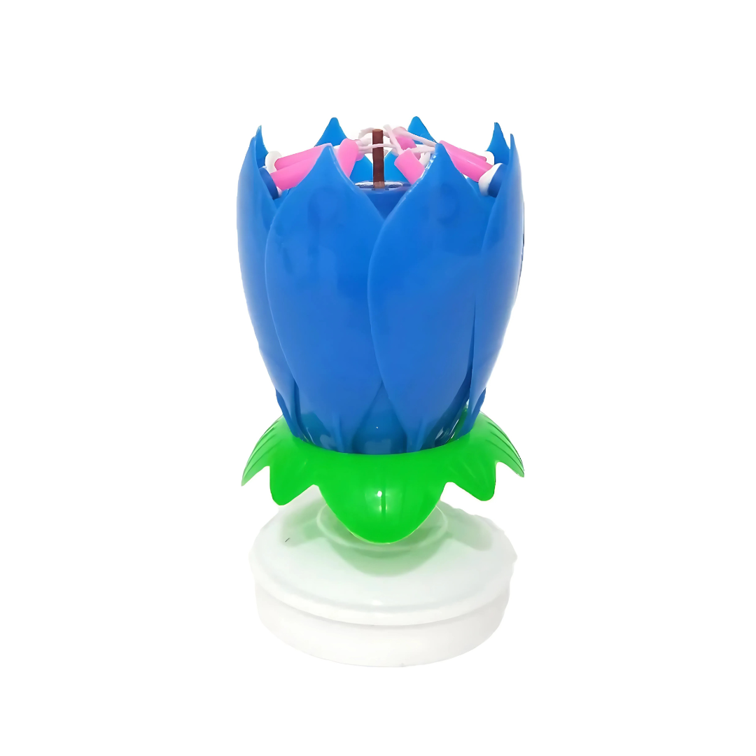 FlowerCandle 1+1 GRATIS: Magisk Blomst Fødselsdag Stearinlys