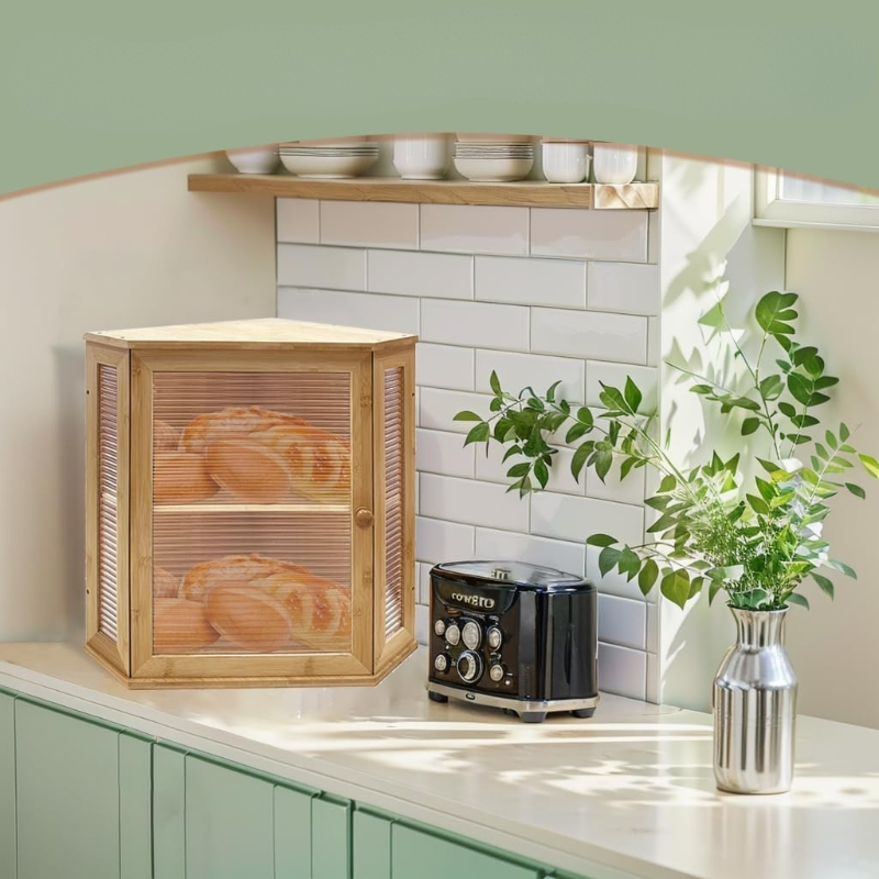UltiFurni® CornerCabinet: Pladsbesparende Smart Pantry Opbevarings Hjørneskab