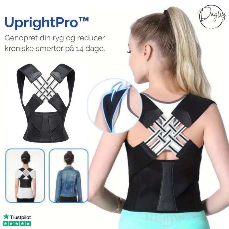 UprightPro justerbar ryg- og skuldersele