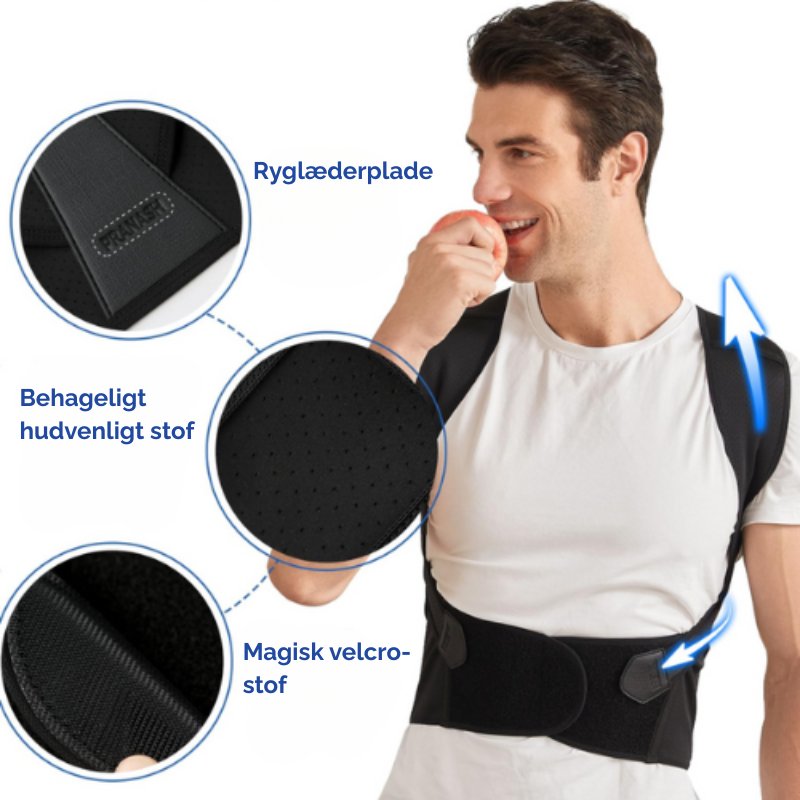 UprightPro justerbar ryg- og skuldersele