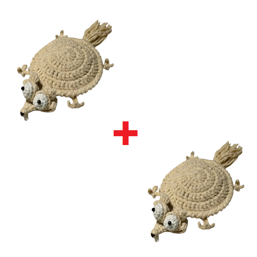 Globetrek° CrochetCoaster  1+1 GRATIS: Sjov Hækle Egern Coaster