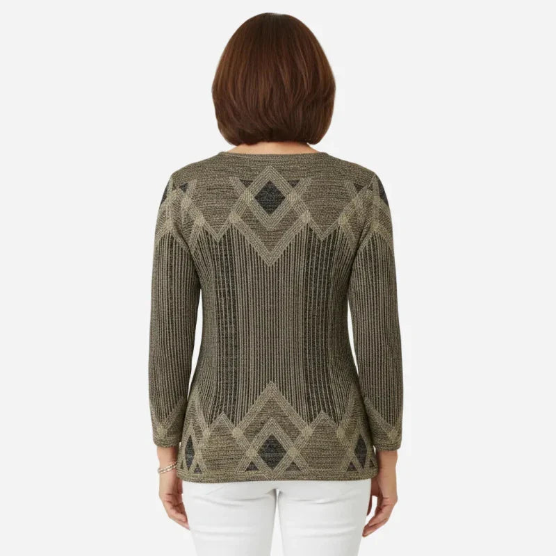 Icone™ VintageTop: Klassisk Kvinders Top Vintage Stil Daglig Brug