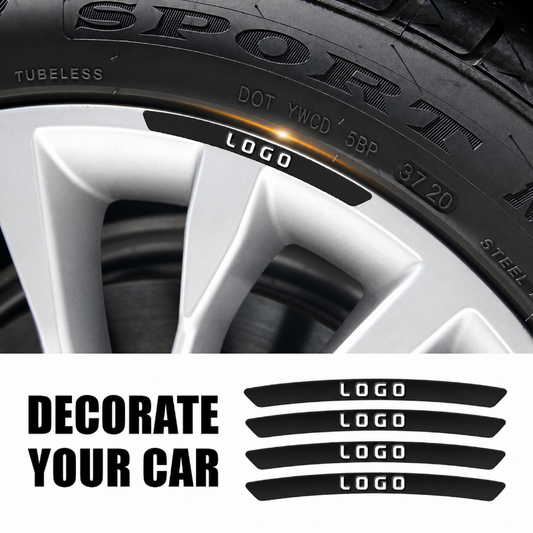 WheelDecals 1+1 GRATIS - Nem At Påføre Hjul Decals Bil Logo Fælg Klistermærker