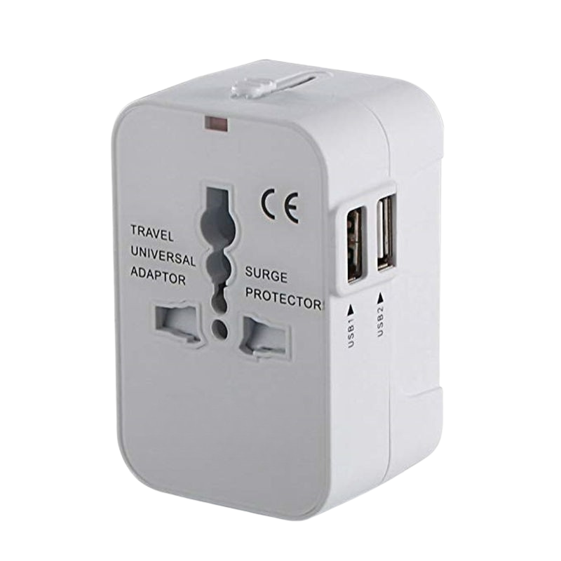 UniversalAdapter - Universal Dual Ports Rejse Kompakt Adapter