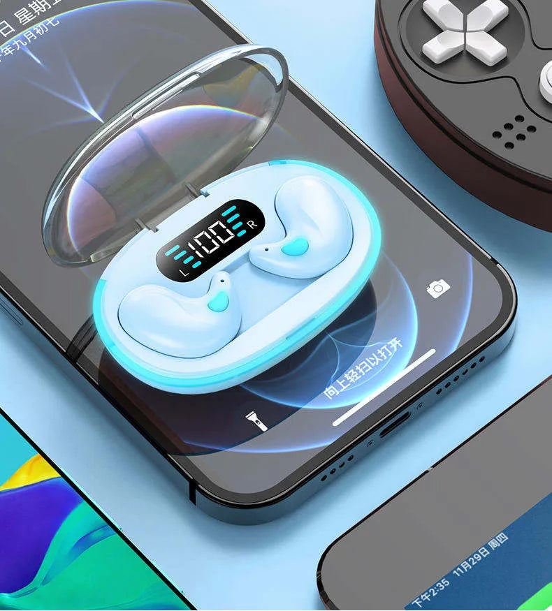 SleepingEarbuds - Trådløse Bluetooth Øretelefoner Til Sove
