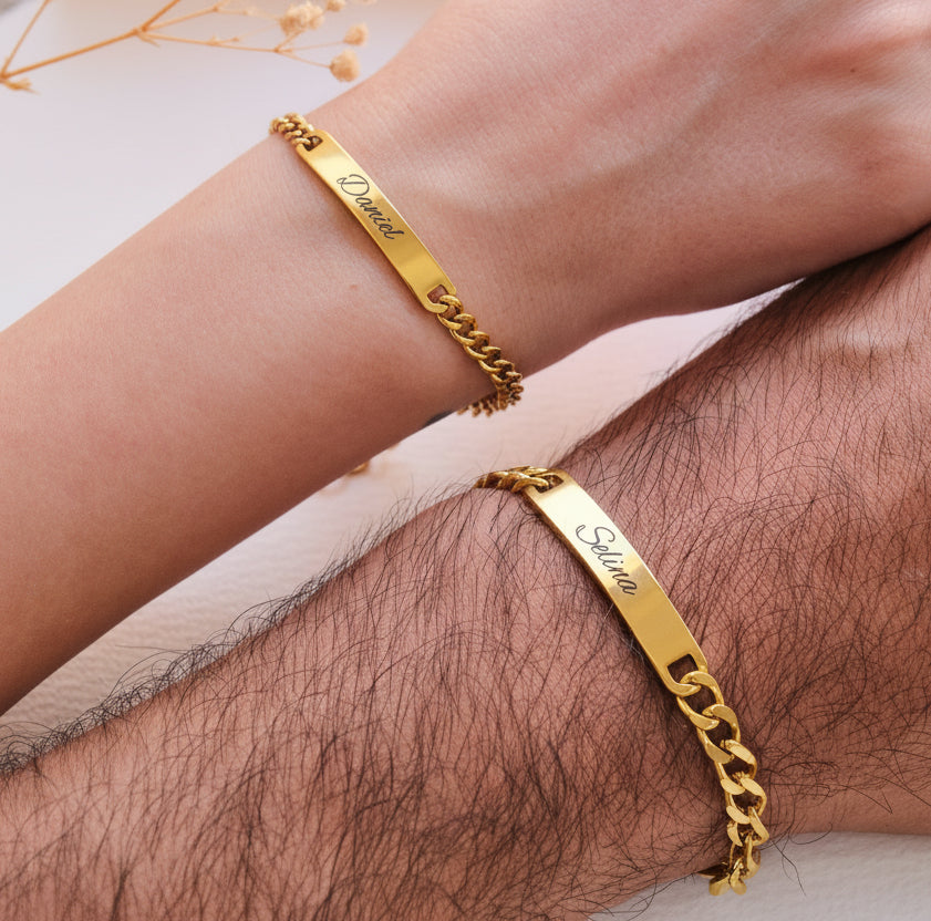 Jewelance™ CoupleBracelet: Elegant Tilpasset Par Mode Armbånd Sæt